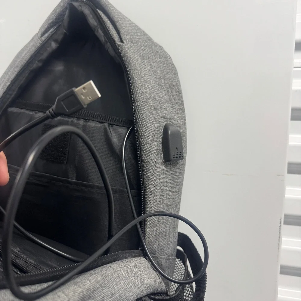 UFC Jose Cuervo Gray Tech Backpack with USB Charging Port MMA Promo Bag